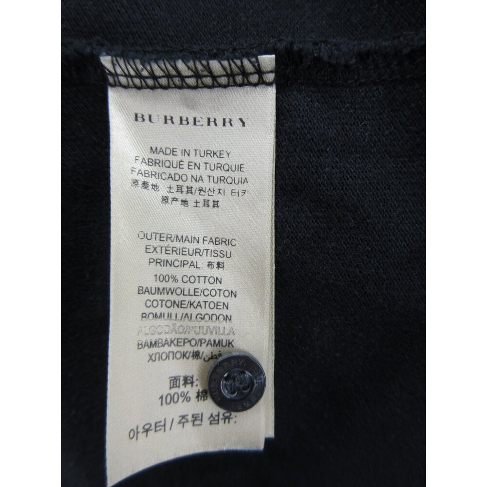 Burberry Brit Polo Shirt Large Golf Equestrian Knight Nova Check Trim - Picture 11 of 12